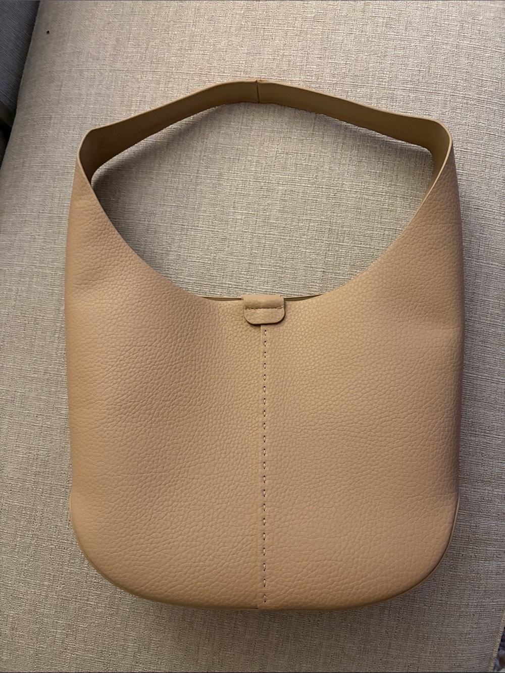 Marshalls Pebbled Shoulder Bag in Tan